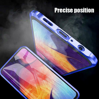 Μεταλλική μαγνητική θήκη 360 Full Protection For Realme 8 8i 6 9i Pro Γυάλινο κάλυμμα διπλής όψης για Realme C21 C17 C15 C25Y C21Y Θήκη