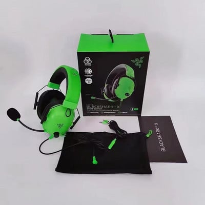 Razer BlackShark V2 X Wired Gaming Headset: 7.1 Surround Sound- Παιχνίδι για PS4, PS5, Nintendo Switch, Xbox