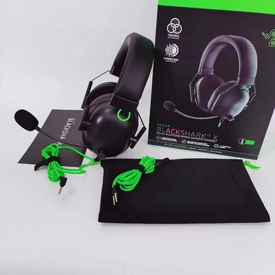 Razer BlackShark V2 X Wired Gaming Headset: 7.1 Surround Sound- Παιχνίδι για PS4, PS5, Nintendo Switch, Xbox