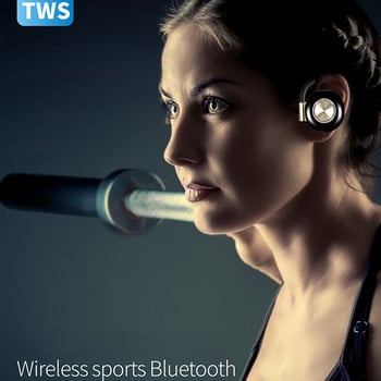 V5 TWS Bluetooth слушалка Безжични спортни слушалки True Wireless Twins Ear-hook With Mic