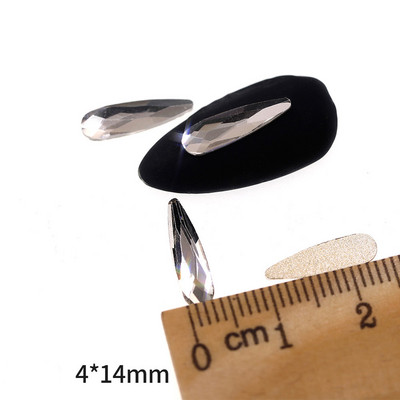 Novih 100 kom/lot kristalnih dijamantnih kamenčića za nokte od strass prozirnog stakla za 3D ukrase za nokte, kvadrata