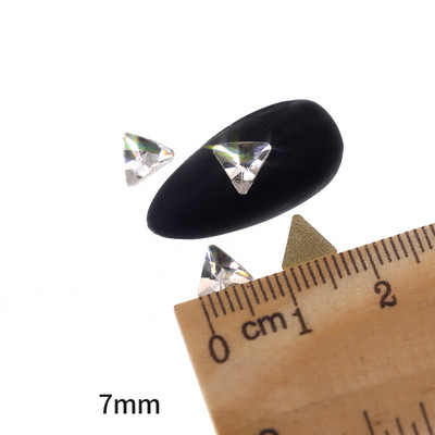 Novih 100 kom/lot kristalnih dijamantnih kamenčića za nokte od strass prozirnog stakla za 3D ukrase za nokte, kvadrata