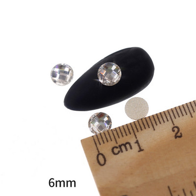 Novih 100 kom/lot kristalnih dijamantnih kamenčića za nokte od strass prozirnog stakla za 3D ukrase za nokte, kvadrata