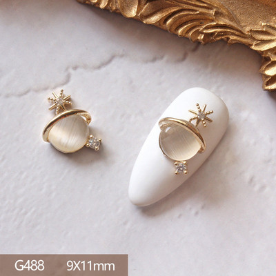 10pcs/lot 3D Star Moon Unicorn Legura Nail Art Cirkon Pearl Crystal Metal Manikura Nokti Accesorios Supplies Decorations Charms