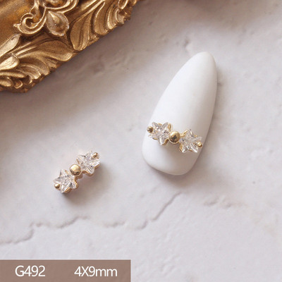 10pcs/lot 3D Star Moon Unicorn Legura Nail Art Cirkon Pearl Crystal Metal Manikura Nokti Accesorios Supplies Decorations Charms