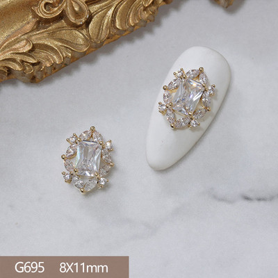 10pcs/lot 3D Star Moon Unicorn Legura Nail Art Cirkon Pearl Crystal Metal Manikura Nokti Accesorios Supplies Decorations Charms