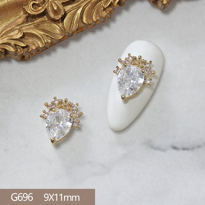 10pcs/lot 3D Star Moon Unicorn Legura Nail Art Cirkon Pearl Crystal Metal Manikura Nokti Accesorios Supplies Decorations Charms