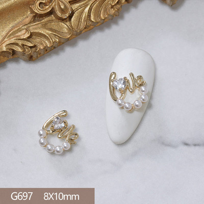 10pcs/lot 3D Star Moon Unicorn Legura Nail Art Cirkon Pearl Crystal Metal Manikura Nokti Accesorios Supplies Decorations Charms