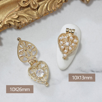 10pcs/lot 3D Star Moon Unicorn Legura Nail Art Cirkon Pearl Crystal Metal Manikura Nokti Accesorios Supplies Decorations Charms