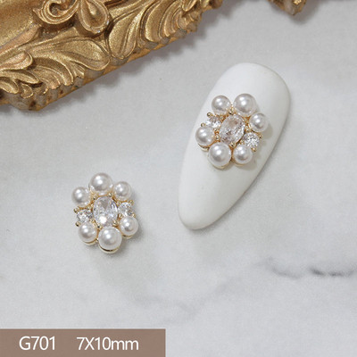 10pcs/lot 3D Star Moon Unicorn Legura Nail Art Cirkon Pearl Crystal Metal Manikura Nokti Accesorios Supplies Decorations Charms