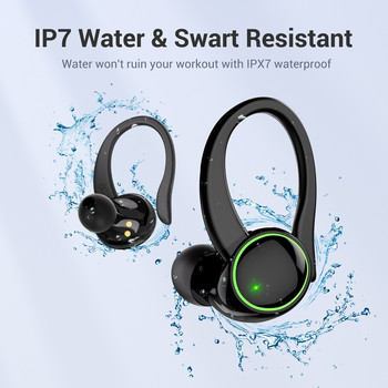 Bluetooth слушалки Истински безжични слушалки с калъф за зареждане Стерео звукови слушалки Вграден микрофон в ухото Слушалки за спорт/фитнес