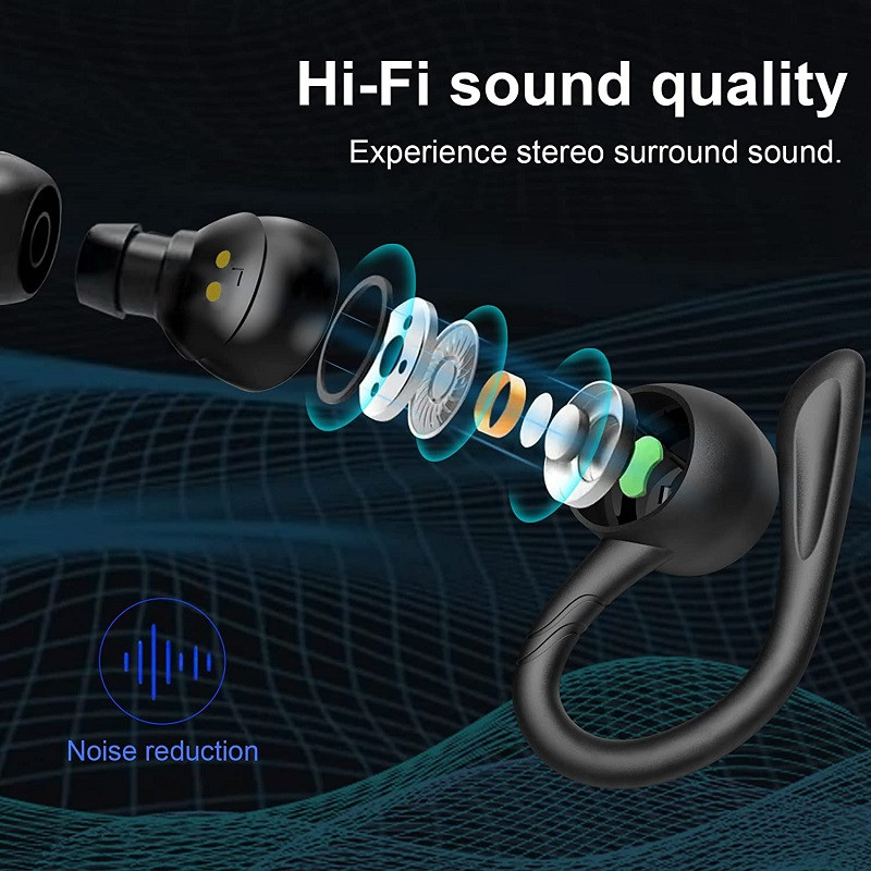 TWS bezvadu austiņas Bluetooth 5.0 austiņu stereo sporta austiņas ausīs austiņās austiņas ar mikrofonu iPhone Xiaomi visiem tālruņiem