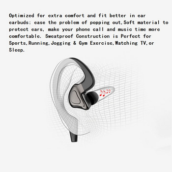 TWS 5.0 Bluetooth слушалки CVC намаляване на шума Водоустойчиви слушалки Стерео спортни слушалки Двоен микрофон Безжични Bluetooth слушалки