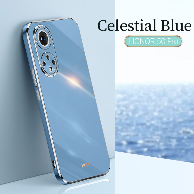 2 TK kullatud silikoonist telefoniümbris For Honor 50 20 10 70 9X 8X Pro Lite Funda Huawei P50 P40 P30 P20 Pro Lite Coque Coque jaoks