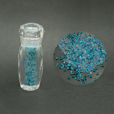 1 bočica Mini kavijar perle Kristalni sitni kamenčići Staklena mikro perla za nokte DIY Šarene 3D svjetlucave dekoracije za nokte