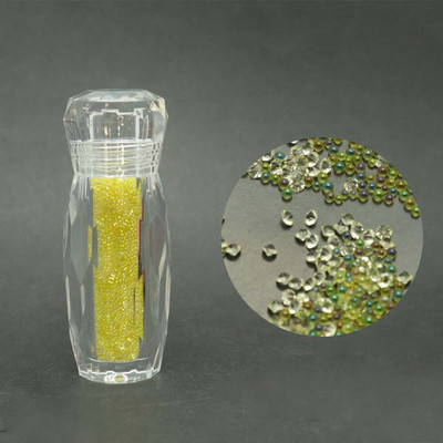 1 bočica Mini kavijar perle Kristalni sitni kamenčići Staklena mikro perla za nokte DIY Šarene 3D svjetlucave dekoracije za nokte