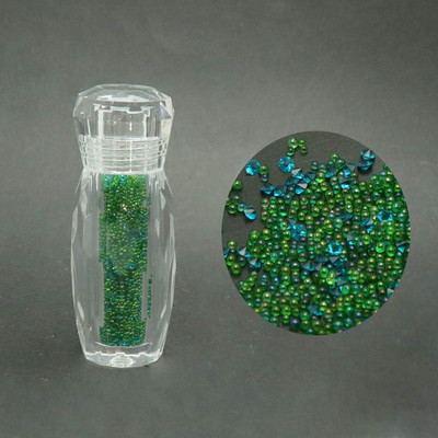 1 bočica Mini kavijar perle Kristalni sitni kamenčići Staklena mikro perla za nokte DIY Šarene 3D svjetlucave dekoracije za nokte