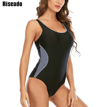 Riseado Sports μαγιό One Piece Γυναικεία μαγιό 2023 Νέο Racer Back Bodysuit Patchwork Γυναικείο Ολόσωμο Μαγιό