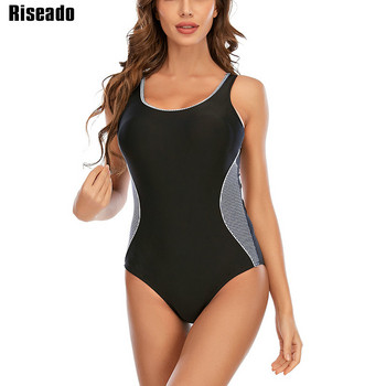 Riseado Sports μαγιό One Piece Γυναικεία μαγιό 2023 Νέο Racer Back Bodysuit Patchwork Γυναικείο Ολόσωμο Μαγιό