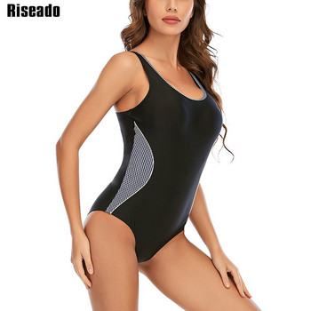 Riseado Sports μαγιό One Piece Γυναικεία μαγιό 2023 Νέο Racer Back Bodysuit Patchwork Γυναικείο Ολόσωμο Μαγιό