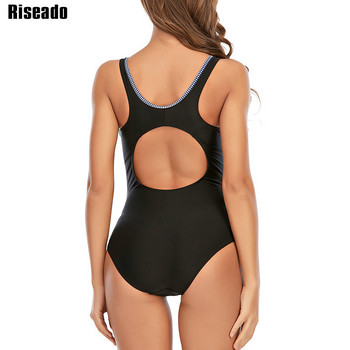 Riseado Sports μαγιό One Piece Γυναικεία μαγιό 2023 Νέο Racer Back Bodysuit Patchwork Γυναικείο Ολόσωμο Μαγιό