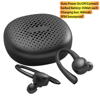 Bluetooth 5.0 Ακουστικό 9D Στερεοφωνικό ασύρματο Bluetooth Ακουστικά Ακουστικά Ακύρωση θορύβου Αθλητικά αδιάβροχα ακουστικά με μικρόφωνο