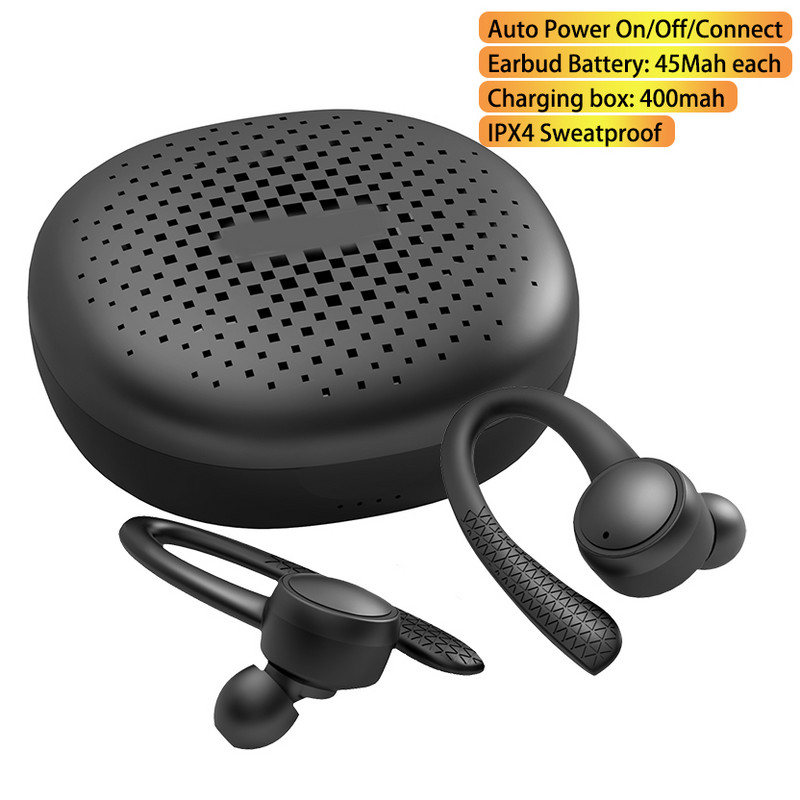 Bluetooth 5.0 fülhallgató 9D sztereó vezeték nélküli Bluetooth fejhallgató fülhallgató zajszűrő sport vízálló fejhallgató mikrofonnal