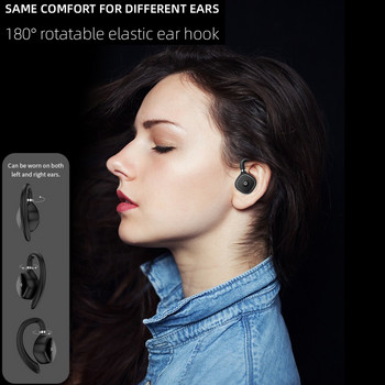 Air Conduction Bluetooth 5.3 Ακουστικά Sport Αδιάβροχη οθόνη Led Ασύρματα ακουστικά HiFi Stereo Bass Earbuds Ακουστικά gaming