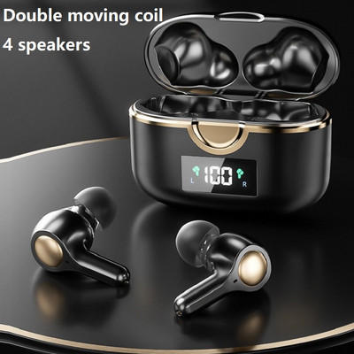 GDLYL TWS 4 Micks Earbuds Bluetooth 5.1 in-ear Ασύρματο ακουστικό αφής Bass Stereo Hifi Music Ακουστικά ελέγχου έντασης ήχου για τηλέφωνο
