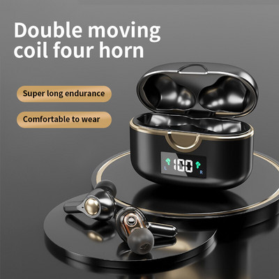 GDLYL TWS 4 Micks Earbuds Bluetooth 5.1 in-ear Ασύρματο ακουστικό αφής Bass Stereo Hifi Music Ακουστικά ελέγχου έντασης ήχου για τηλέφωνο