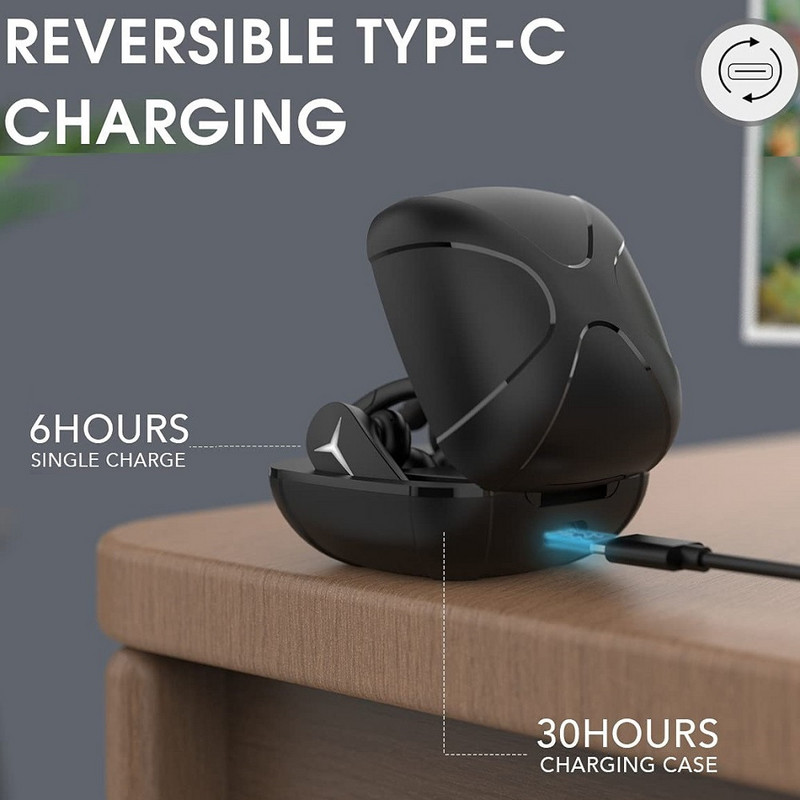 Bezvadu Bluetooth austiņas Sporta ūdensizturīgas TWS Bluetooth 5.1 austiņas HiFi stereo austiņas Trokšņu slāpēšanas austiņas ar mikrofonu