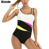 Riseado Sport Costum de baie dintr-o bucată 2023 Body nou patchwork Costume de baie pentru femei Costum de baie competitiv pentru femei Imbracaminte de plajă de vară