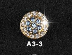 10 bucăți 3D, rotund, decorare pentru unghii din cristal, placat cu aur, argint, cu strasuri, cu sclipici, decor pentru unghii, cu rotație de rotire