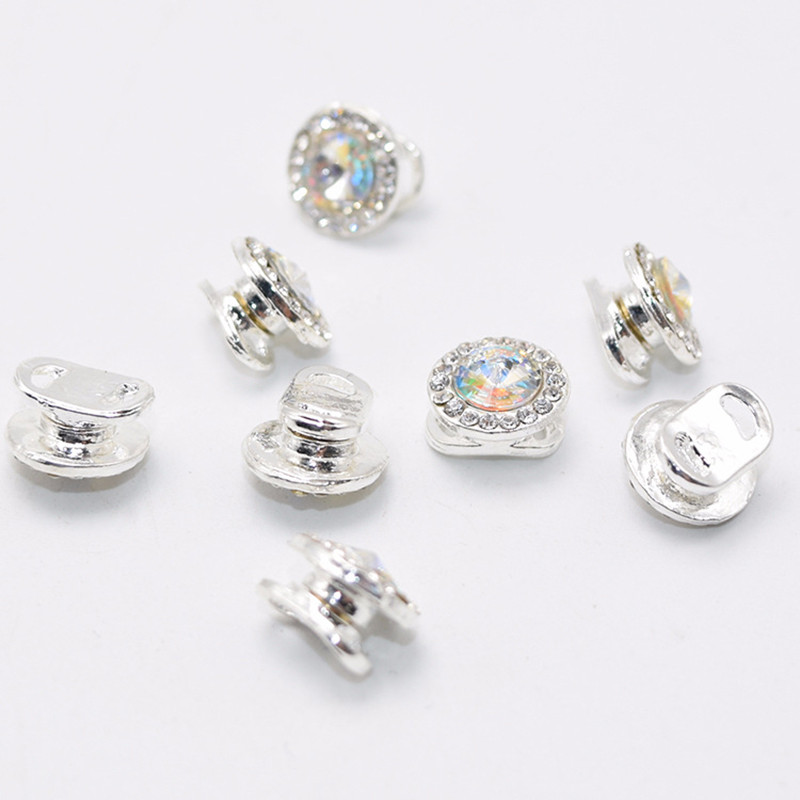 10 bucăți 3D, rotund, decorare pentru unghii din cristal, placat cu aur, argint, cu strasuri, cu sclipici, decor pentru unghii, cu rotație de rotire