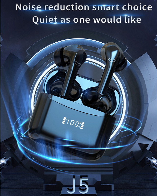 NOVE TWS bežične slušalice Bluetooth 5.3 Dual Stereo Noise Reduction Slušalice Touch Control Mini Earbuds Dugo Standby Headset