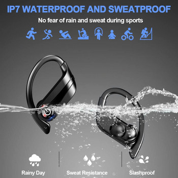 TWS Bluetooth 5.1 Слушалки Безжични слушалки С Микрофон 9D Стерео Гейминг Спорт Водоустойчиви Слушалки Слушалки Led зарядно Кутия