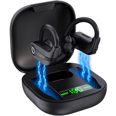 TWS Bluetooth 5.1 slušalice Bežične slušalice s mikrofonom 9D Stereo Gaming Sport Vodootporne slušalice Slušalice Led Punjač Kutija