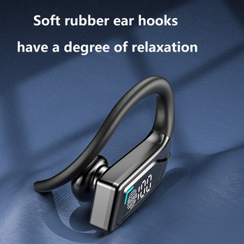TWS 5.2 Ασύρματα ακουστικά Αδιάβροχα Ασύρματα ακουστικά HiFi Αθλητικά στερεοφωνικά ακουστικά Οθόνη LED Ακουστικά Bluetooth με μικρόφωνο