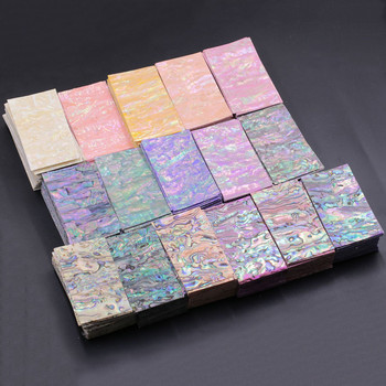 1PCS 4x7cm Glitter Laser Holographic Bendable Soft Shell Balone Big Slice Adheisve Nail Art Foil Stickers Decals Manicure Charms
