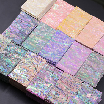 1PCS 4x7cm Glitter Laser Holographic Bendable Soft Shell Balone Big Slice Adheisve Nail Art Foil Stickers Decals Manicure Charms