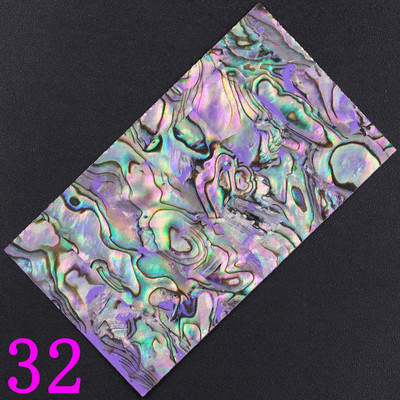 1 db 4x7 cm-es csillogó lézeres holografikus hajlítható Soft Shell balone nagy szelet ragasztós körömdíszítő fólia matricák matricák manikűr varázslatok