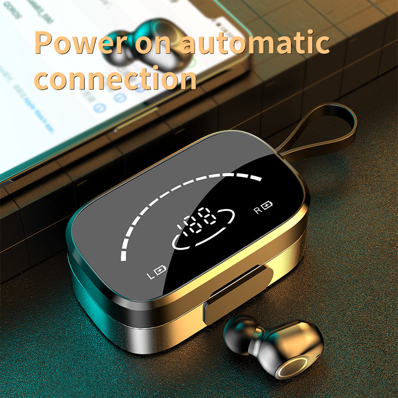 TWS Bluetooth slušalice Umeci za uši 3500mAh ogledalo LED zaslon velikog kapaciteta Kutija za punjenje Upravljanje dodirom Bežične slušalice za u uho