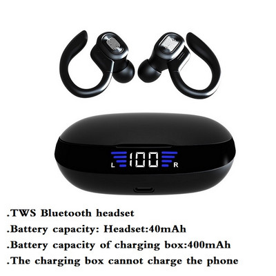 TWS Bluetooth ασύρματα ακουστικά LED Ακουστικά 9D Hifi Sports Αδιάβροχα ακουστικά Bluetooth 5.0 Ακουστικά ακουστικών με μικρόφωνο