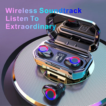 Нови TWS безжични слушалки Bluetooth слушалки Спортни слушалки Слушалки за игри Преносим светодиоден дисплей с Power Bank fone de ouvido