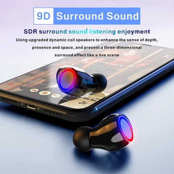 Нови TWS безжични слушалки Bluetooth слушалки Спортни слушалки Слушалки за игри Преносим светодиоден дисплей с Power Bank fone de ouvido