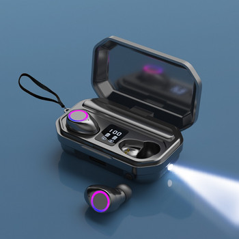 Νέα TWS ασύρματα ακουστικά Bluetooth Ακουστικά Αθλητικά ακουστικά gaming Ακουστικά φορητή οθόνη LED με Power Bank fone de ouvido