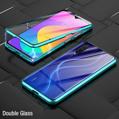 Μεταλλική μαγνητική θήκη για Huawei P30 P20 P40 Lite Mate 20 Γυάλινη θήκη διπλής όψης For Honor 50 30 20 60 80 70 Pro Lite 9X 8X Coque