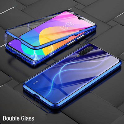 Μεταλλική μαγνητική θήκη για Huawei P30 P20 P40 Lite Mate 20 Γυάλινη θήκη διπλής όψης For Honor 50 30 20 60 80 70 Pro Lite 9X 8X Coque