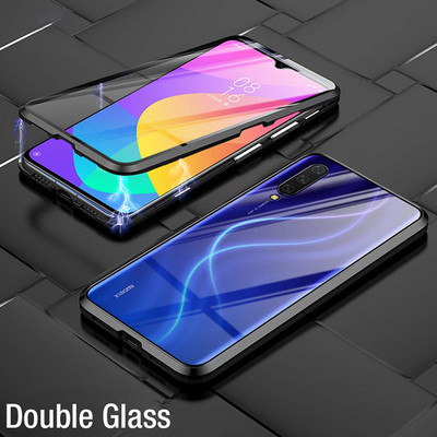 Μεταλλική μαγνητική θήκη για Huawei P30 P20 P40 Lite Mate 20 Γυάλινη θήκη διπλής όψης For Honor 50 30 20 60 80 70 Pro Lite 9X 8X Coque