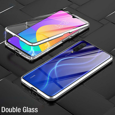 Μεταλλική μαγνητική θήκη για Huawei P30 P20 P40 Lite Mate 20 Γυάλινη θήκη διπλής όψης For Honor 50 30 20 60 80 70 Pro Lite 9X 8X Coque